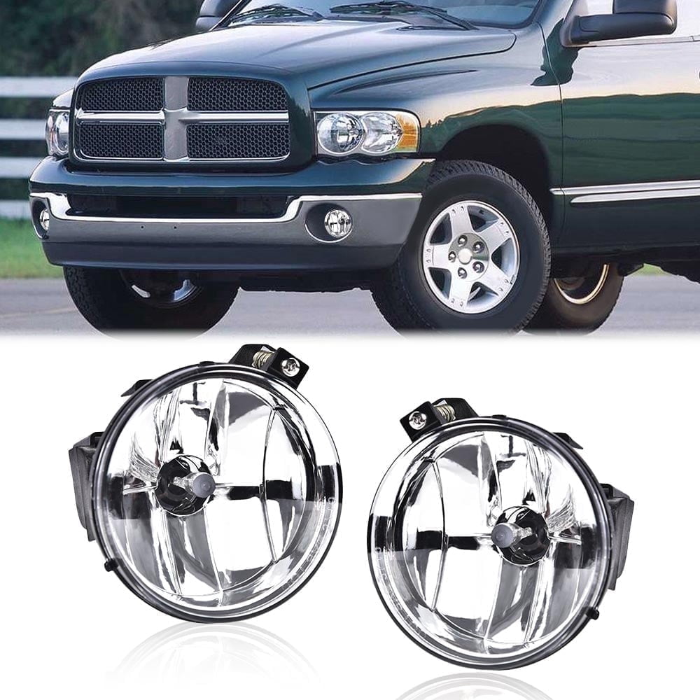 CROSSDESIGN Front Bumper Fog Lights Fit for Dodge Dakota 2001-2004/Dodge Durango 2001-2003