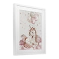 thumbnail image 2 of Stupell Industries Eclectic Pink Unicorn with Balloons White Framed Print Under Glass, 17 x 21, by LSR Design Studio, 2 of 8