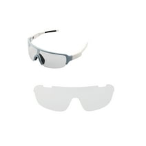 Walleva Clear Replacement Lenses for POC Half Blade Sunglasses