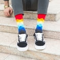 thumbnail image 5 of WeciBor Men's Colorful Argyle Pattern Combed Cotton Crew Socks Size 10-13, 5 of 5