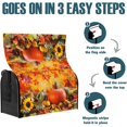thumbnail image 5 of Autumn Fall Harvest Maple Leaves Pumpkin Mailbox Covers Waterproof Magnetic Durable Post Box Cover Wraps Standard Size 21x18 Inches for Outdoor Garden Yard Decor, 5 of 6