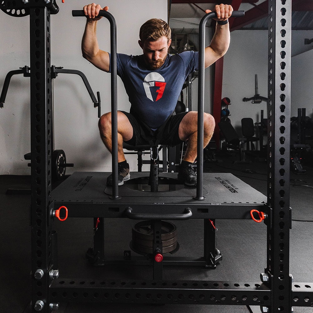 Titan Fitness Rack Mounted SquatMax-MD, Fits T-3, X-3, and TITAN Series Power Racks, Rated 1,300 LB