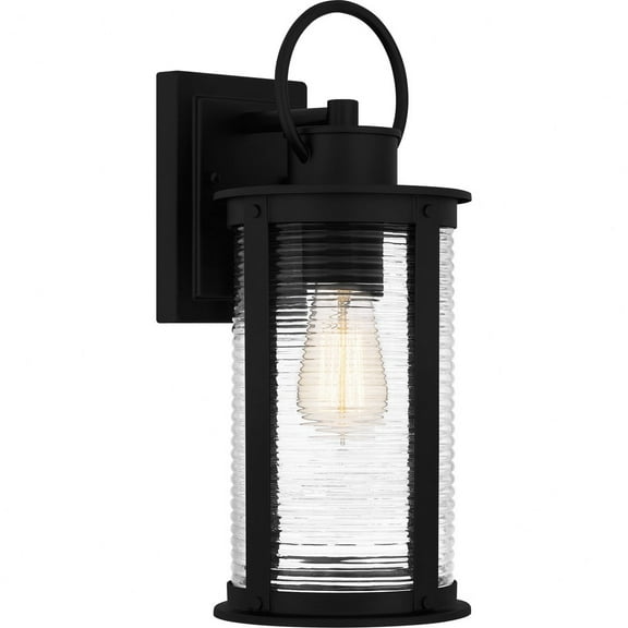 Quoizel Tilmore 1-Light Matte Black Outdoor Wall Lantern