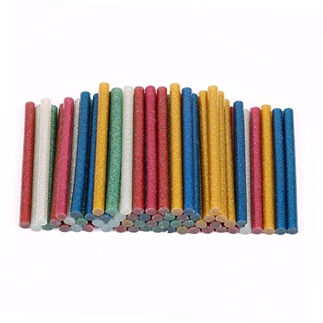 IBASETOY 200Pcs Hot Glue Sticks Eva Adhesive Assorted Colors for Craft Projects Home and Office Use