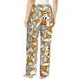thumbnail image 3 of Pajama Pants Women, Giraffes Head Sweatpants Soft Sleep Lounge Pants, Casual PJ Bottoms Pants with Pockets, 3 of 5
