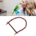 thumbnail image 4 of Parrot Cage Toy, Colored Beads Encourage Natural Behavior Safe Hanging Bird Swing Toy With Hook For Budgerigars For Lovebirds ANGGREK AC6936, 4 of 8