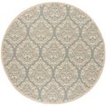 thumbnail image 2 of SAFAVIEH Outdoor LND135K Linden Collection Aqua / Cream Rug, 2 of 7