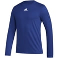 thumbnail image 2 of Adidas Men's Pregame Badge of Sport Long Sleeve Tee Royal | Royal | White S, 2 of 2
