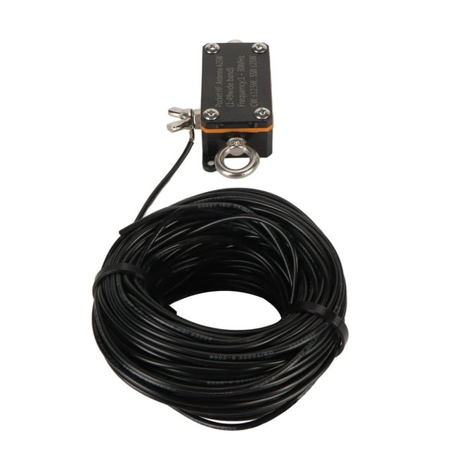 Antenne à Extrémité Alimentée, 1-30MHZ Compact Antenne Portable à Ondes Courtes pour l'Extérieur