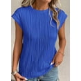 thumbnail image 3 of PRETTYGARDEN Women's Summer Going Out Tops Dressy Casual Crewneck Short Sleeve Textured Basic Cute Trendy T Shirts Tee Blouse, 3 of 8