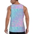 thumbnail image 3 of Xecao Fantasy Gradient Men's Tank Top Workout Quick Dry Sleeveless Gym Jogging Muscle Shirts Summer Swim Beach Tops, 3 of 9