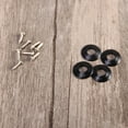 thumbnail image 4 of Shisuyan 4pcs 2R2L Ukulele Keys Tuning Pegs Machine Heads Tuners for Ukulele 4 String Guitar with Black Button, 4 of 7