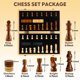 thumbnail image 4 of Juego de ajedrez Tobaisaa de 38 cm, plegable, magnético, tablero de madera, 4 of 7