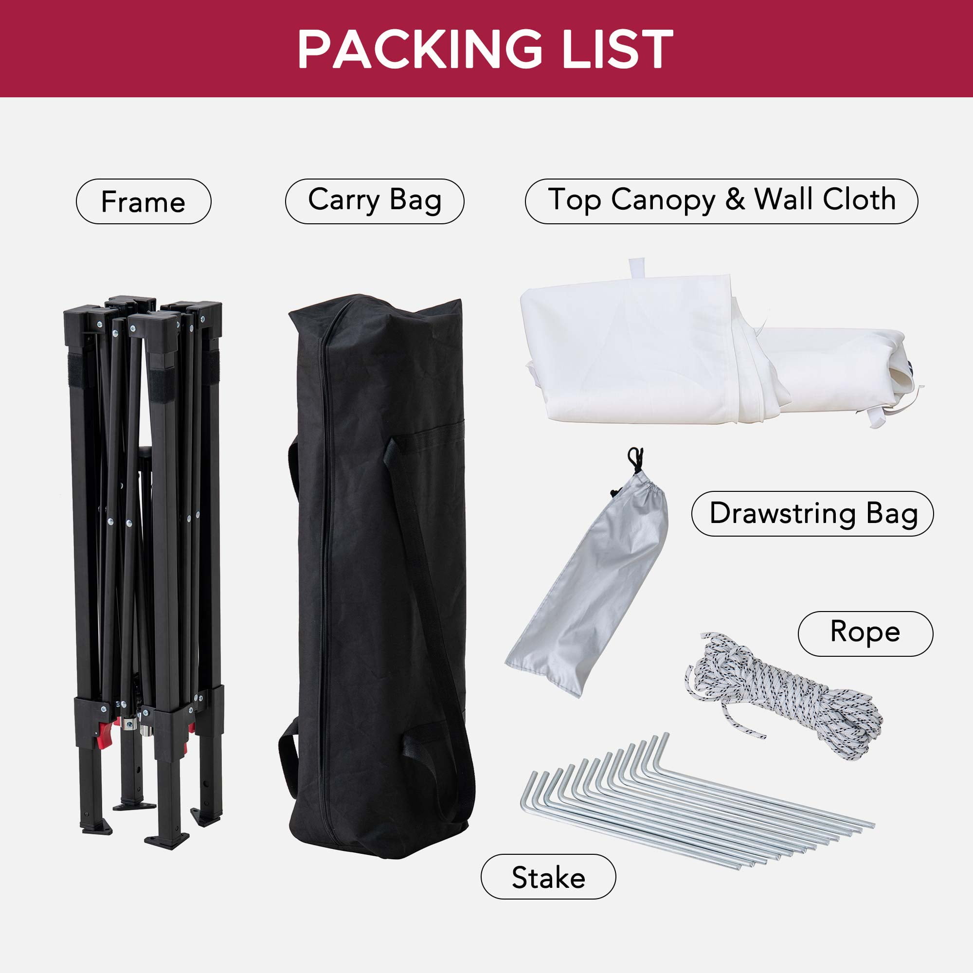 Sunjoy 4’ x 4’ Grey Pop-Up Canopy Tent, Outdoor Instant Pop-Up Gazebo, Portable Privacy Changing Tent with Sidewalls