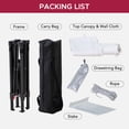 thumbnail image 4 of Sunjoy 4’ x 4’ Navy Pop-Up Canopy Tent, Outdoor Instant Pop-Up Gazebo, Portable Privacy Changing Tent with Sidewalls, 4 of 11