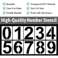 thumbnail image 3 of Yoqb Inch Large Number Stencils Set, Plastic 0-9 Address Number Painting Stencils Templates Reusable Digital Templates for Cake Stencil Mailbox Signs Parking Lot House NumbersA108, 3 of 7