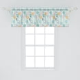 thumbnail image 2 of Ambesonne Spring Window Valance, Flowers and Birds Nostalgia, 54" X 18", Pale Blue Multicolor, 2 of 3