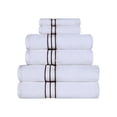 thumbnail image 3 of BNM Turkish Cotton Luxury 6 Piece Towel Set, Chocolate, 3 of 6