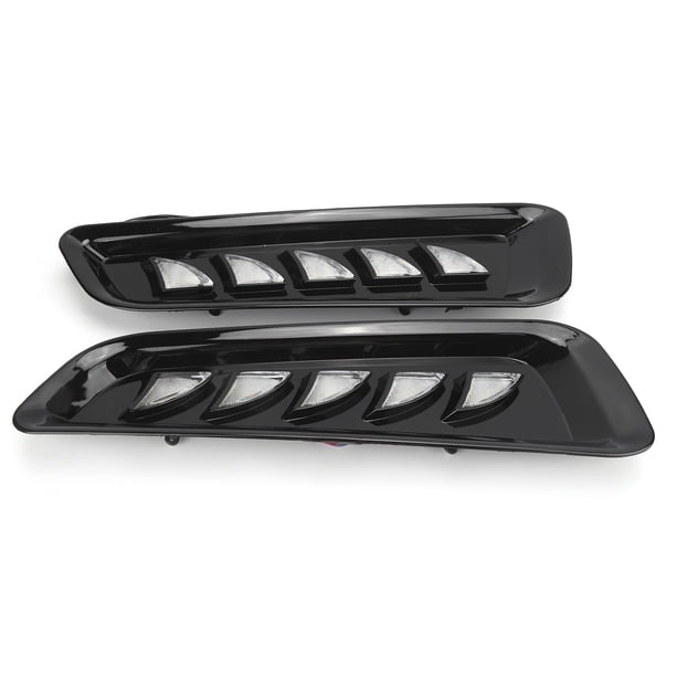 2 uds luz de circulación diurna LED ámbar señal antiniebla lámpara de flujo de 3 colores para Ford F150 Raptor 18-19