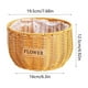thumbnail image 3 of Cesta de flores de ratán sintético, maceta tejida, ovalada, con doble asa, decoración para el hogar, para regalar, porta arreglos florales, elegante detalle para interiores. Blaxill, 3 of 6