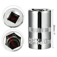 thumbnail image 3 of Uxcell 4Pcs 1/4-inch Drive 10mm Cr-V 6-Point Shallow Socket, 3 of 5