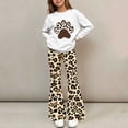 thumbnail image 7 of Cethrio Girls Graphic Outfit Sets, Long Sleeve Casual 2 PC Spring Fall Girls' Clothing Sets White Size 14, 7 of 7
