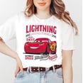 thumbnail image 1 of Disney Cars Lightning Mcqueen Movie Graphic T-Shirt All Size S-5XL, 1 of 4