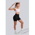 thumbnail image 5 of RUNNING GIRL Women’s High Waisted Biker Shorts with Side Pockets, Tummy Control Stretch Workout Shorts for Yoga Gym Running, 5 of 6