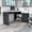 Gray, variant on Particle board material | Perfect for computer use in office | Has a large work surface for multiple devices