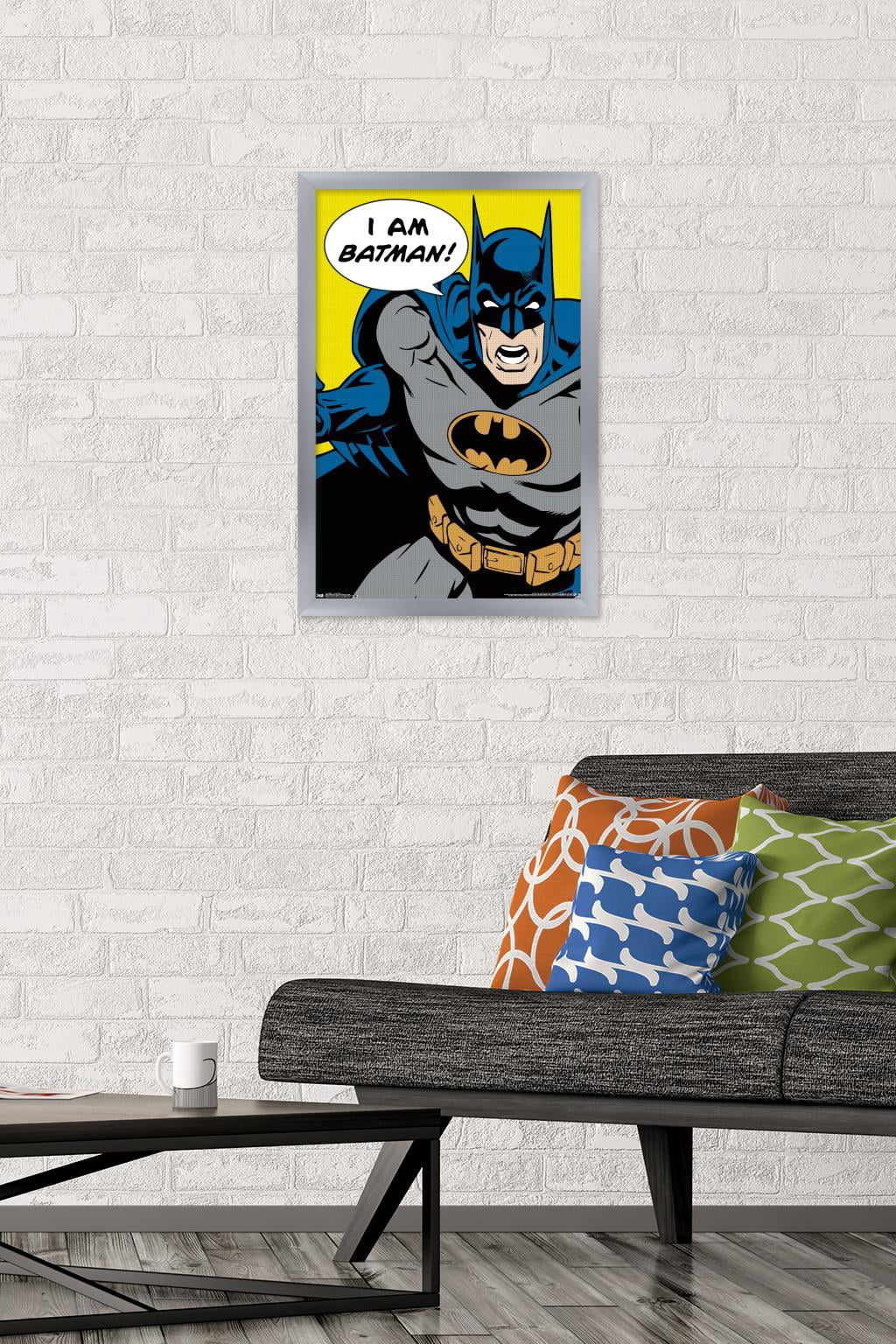 DC Comics - Batman - I Am Batman Wall Poster, 14.725" x 22.375", Framed