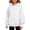 White, variant on BLVB Hoodies for Girls Long Sleeve Cute Pullover Lightweight Comfy Oversized Hooded Sweatshirt with Thumb Hole(White,13-14 Years)
