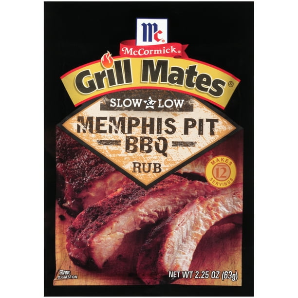 McCormick Grill Mates Slow & Low Memphis Pit BBQ Rub, 2.25 oz Walmart