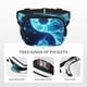 thumbnail image 5 of Fotbe Blue Yin And Yang Cangurera Cuadrada con Estampado de Doble Capa, Bolsa de Cintura Ajustable Mini para Hombres y Mujeres, 5 of 9