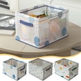 thumbnail image 1 of Xihbxyly Caja de Almacenamiento con Estructura de Acero, Gran Capacidad para Escritorio y Organización Del Hogar, Diseño Plegable y Transparente, Malla de Pvc Duradera, Multifuncional para Cosméticos, 1 of 7