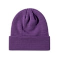 thumbnail image 1 of Knit Winter Warm Hat Outdoor Thickened Ribbed Cuffless Roll Brim Cap For Cold Weather Style For Daily Casual Wear, 1 of 2