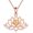 Cubic Zirconia, variant on Lotus Necklace 925 Sterling Silver Open Lotus Flower Pendant Necklace Jewelry Birthday Yoga Gifts for Women Mom