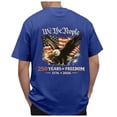 thumbnail image 5 of Ramiter Men's America 250Th Anniversary Printed T-Shirt Patriotic Falg Shirts for Men(Blue,S), 5 of 6