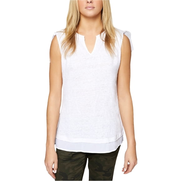 Sanctuary Clothing Nora - Camiseta sin mangas para mujer, color blanco, talla mediana
