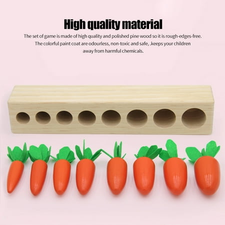 carrot harvest wooden toy
