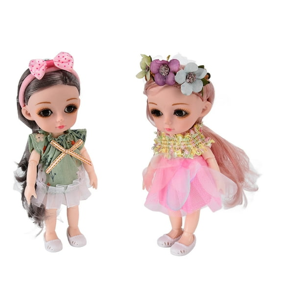 Muñecas bebé, 2 piezas EN71 BJD Muñeca de diseñador de moda Muñeca de vestir DIY Optimizada para la excelencia