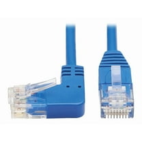 Tripp Lite 5ft Cat6 Left Angled UTP Network Patch Cable Blue N204S05BLLA