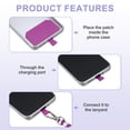 thumbnail image 4 of Uxcell Smart Phone Lanyard, Universal Cell Phone Lanyard Adjustable Phone Strap Crossbody Violet, Grey-blue, 4 of 7