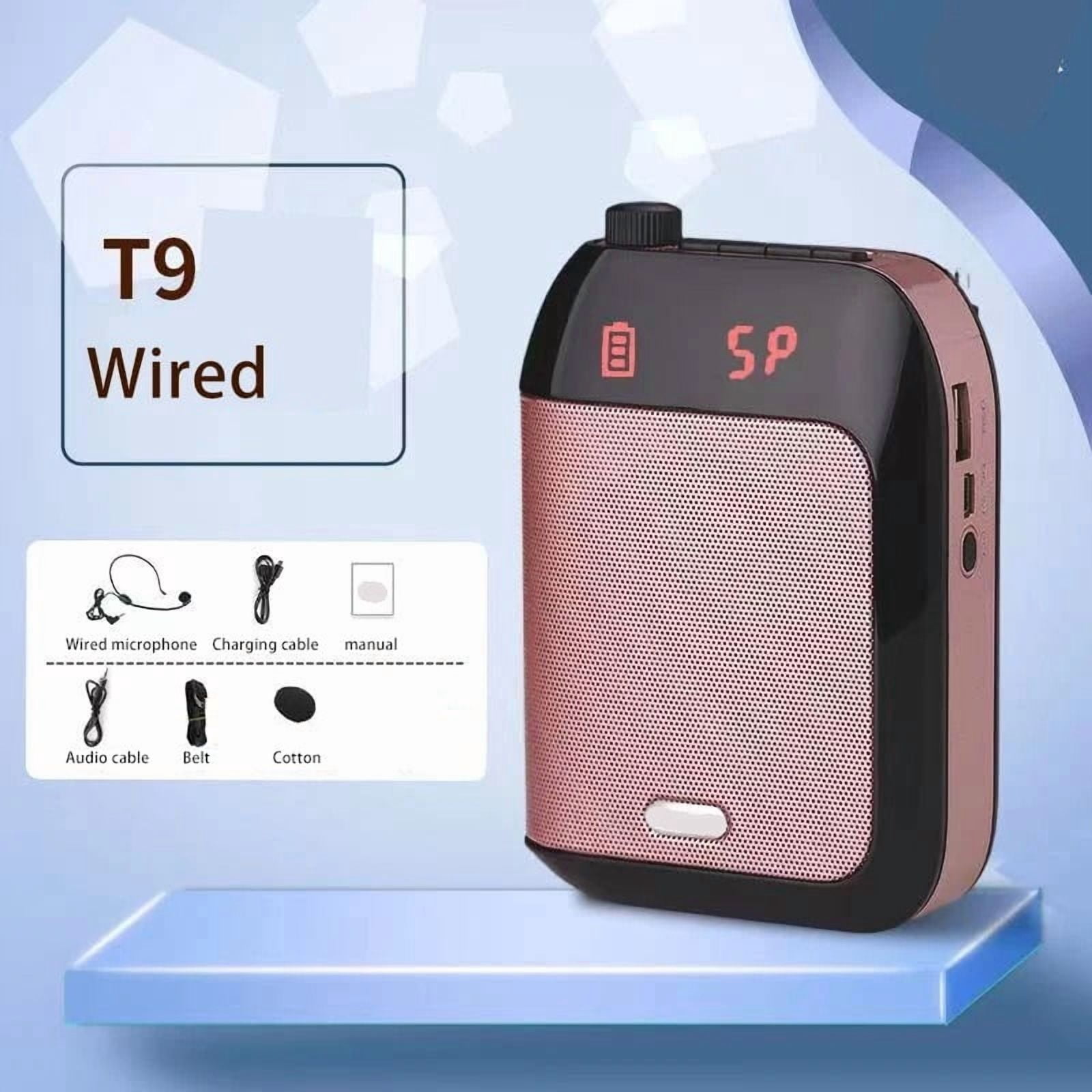 2.4G 15W Bluetooth Wired Voice Amplifier Portable for Teaching Lecture Tour Guide ,True Acoustic Power Amplifier