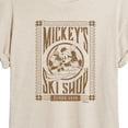 thumbnail image 3 of Disney - Mickey's Ski Shop - Juniors Oversized Graphic T-Shirt, 3 of 5