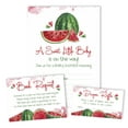 thumbnail image 4 of Inkdotpot Set Of 30Gender Neutral Baby Shower Invitations-Diaper Raffle Tickets And Baby Shower Book Request Cards Watermelon Invites Its A Boy Its A Girl, 4 of 8