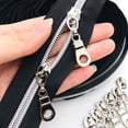 thumbnail image 5 of Goyunwell #5 Zipper Pulls Metal Silver Zipper Pulls Bulk 30pcs Zipper Slider Coil Zipper Pull Charms Nylon Zipper Pulls for Purse Handbag Making Craft Sewing, 5 of 5