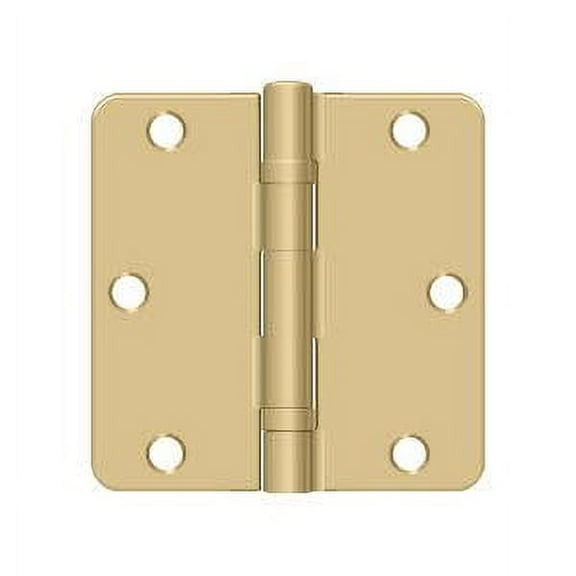 Deltana S35R4BB4 Ball Bearing Steel 3 1/2-Inch x 3 1/2-Inch x 1/4-Inch Radius Hinge