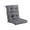 Dark Gray, variant on 44.09x20.86 Inch Indoor/Outdoor High Back Chair Cushion,Patio Furniture Cushions,Water Resistant Rocker Seat Pads With Ties,Spring/Summer Seasonal All Weather Replacement Rocking Chair Cushions.
