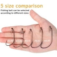 thumbnail image 3 of THKFISH Fishing Hooks Twist-Lock Hooks weedless Weighted Hooks Swimbait Hooks for Soft Plastics Weighted Hooks Saltwater Freshwater 19PCS 25PCS 30PCS 60PCS, 3 of 8