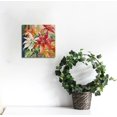 thumbnail image 2 of ARISTURING Poinsettia Leaves Wall Art, Christmas & Winter Artwork, Festive Red & Green, Flowers, Floral, Premium Gallery Wrapped Canvas Decor, Ready to Hang, 16x16 inch, 2 of 4